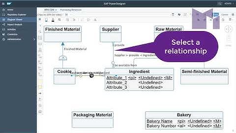 Changing the property displayed in the centre of a Conceptual Relationship in PowerDesigner Web
