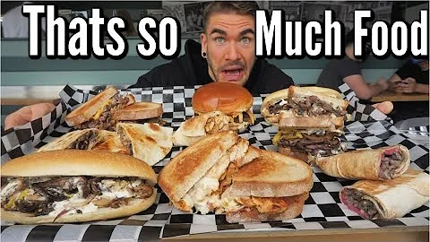 Crazy 8lb Sandwich & Shawarma Challenge | In Dearb...