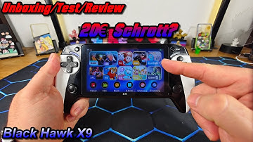 Black Hawk X9 Retro Game Console -  20€ Handheld - 5,5 Zoll Display