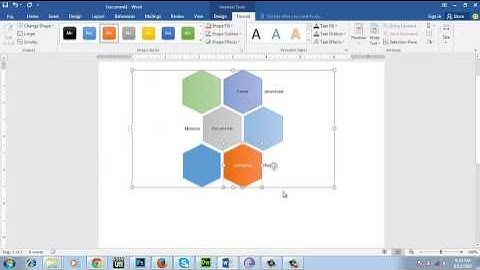 Insert Shapes, Smart Art and Charts in ms-word 2016
