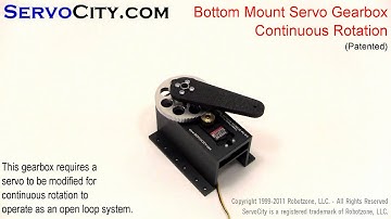 ServoCity.com Bottom Mount Gearbox Continuous Rotation