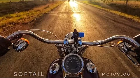 Harley Davidson Softail.  Motovlog 001. POV