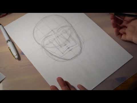Video: Bleistiftzeichnungstechniken: Lernen Sie, Wie Man Ein Gesicht Zeichnet