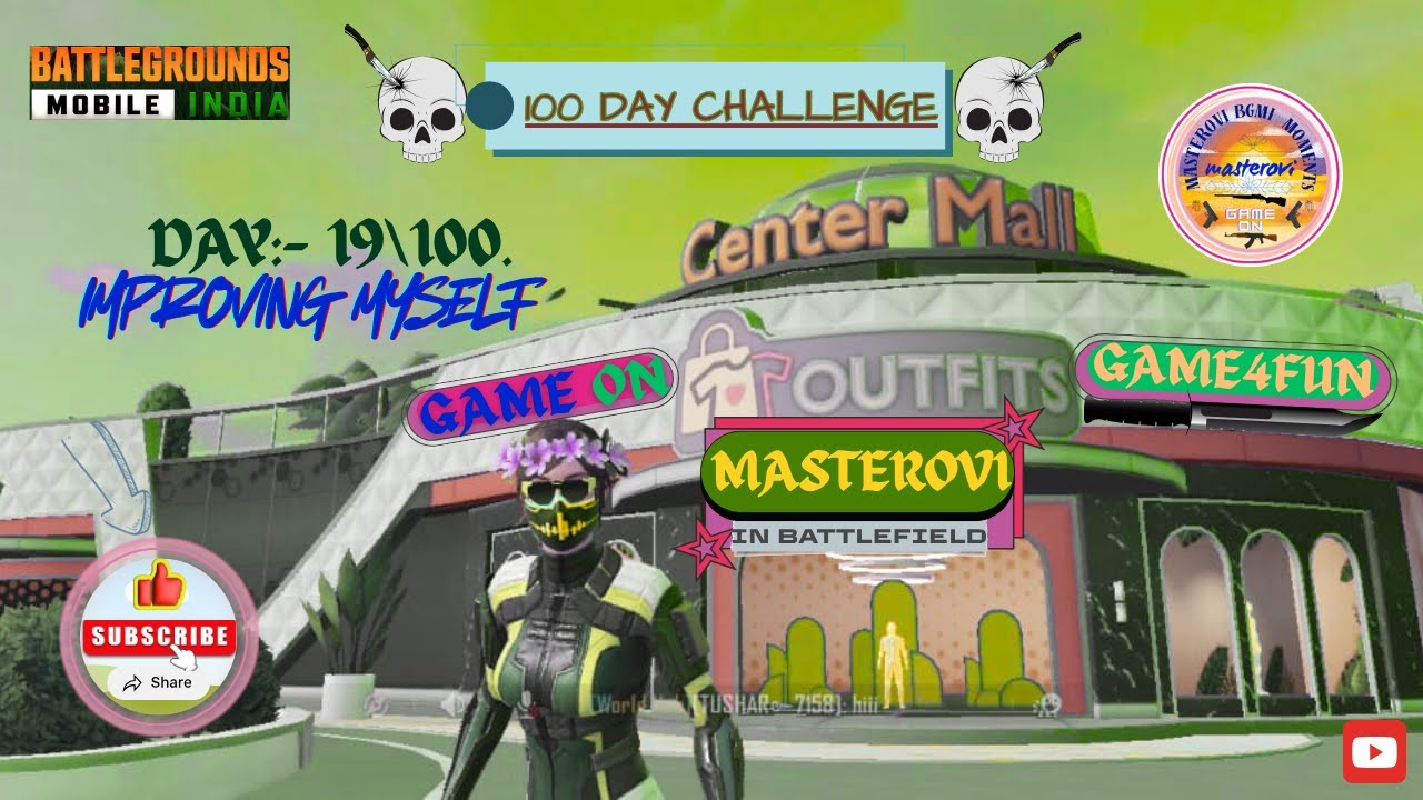 day 19/100, improving myself in bgmi.