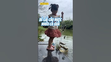 bé gái dùng lưới câu được rất nhiều cá và cái kết #fishing #cauca