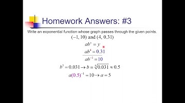 Modeling with Exponential and Logarithmic Functions: Problem Set #1