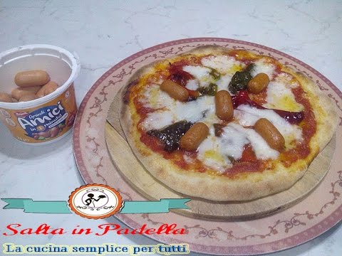 Pizza peperoni mozzarella e mini wurstel Grandi Amici in 1 Minuto piccante