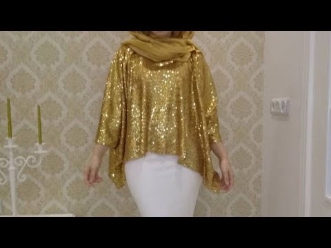 كولكشن بلوزات سهرة بسيطة للمحجبات