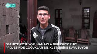 Cami̇ye Koşuyor, Namazla Buluşuyoruz Projesi̇nde Çocuklar Bi̇si̇kletleri̇ne Kavuşuyor