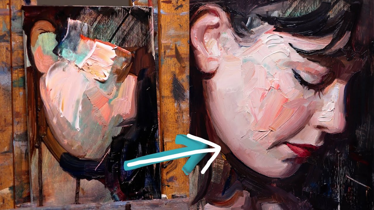 From Messy to Memorable Unconventional Portrait Painting Technique