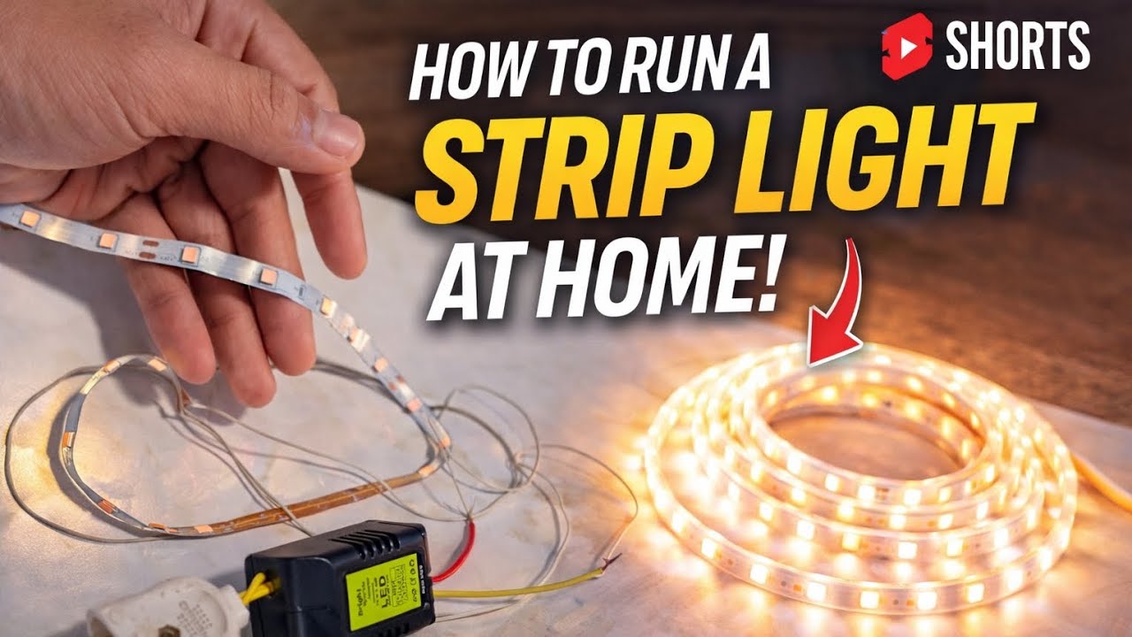 How To Run LED Strip Light at Home | Easy Wiring Tutorial (2026) |@Pal_Anant@8485 