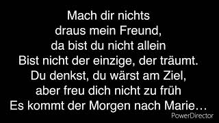 Kerstin Ott - Das ist der Morgen nach Marie Lyrics / Cover