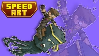 Minecraft SpeedArt - 'Sky, The Master Of Squids'