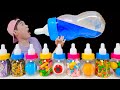 Bottle Candy Jelly Mukbang 컬러 보틀 캔디 젤리 먹방 Eyeball jelly Earth jelly JJAEMI 째미먹방 (Eating Show)