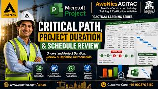 Critical Path Project Duration Schedule Review (MSP) | Module 11 Overview | Microsoft Project Course