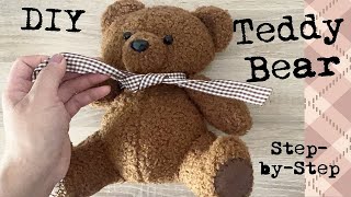 Teddy Bear DIY StepbyStep Tutorial | How to make a plush teddy toy | Handmade | Sewing