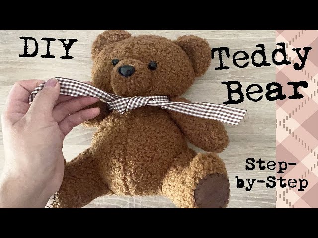 How to Sew a Beginners Keepsake Memory Bear Plush Stuffed Animal! Printable  PDF Sewing Pattern! 