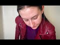 My Knee-Length Hair & Leather Dress Jacket Shampoo Shower ASMR! Very Wet Relaxing Wash Soap Triggers