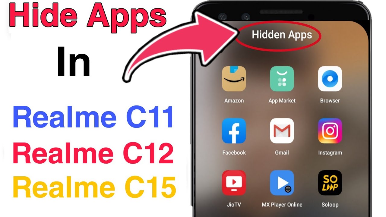 how to hide apps in realme c11 | how to hide apps in realme c15 | how to hide apps in realme c12