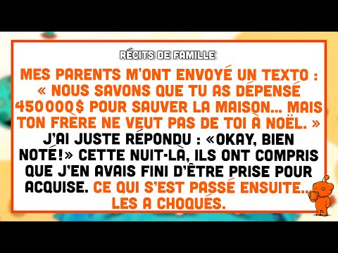 Mes Parents Ont Su Que J Ai Dépensé 450 000 Pour Sauver La Maison Mais M Ont Exclue De Noël
