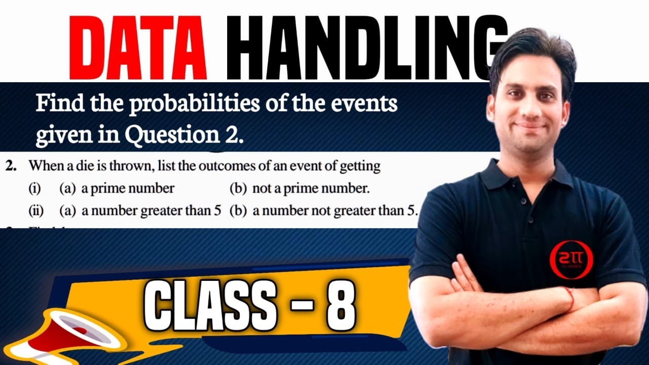 Find the probabilities of the events given in Question 2. - YouTube
