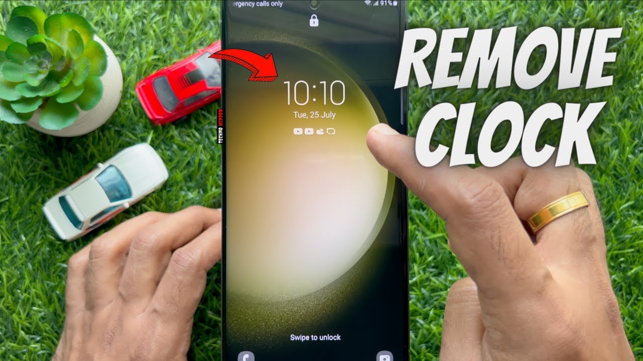 How To Remove Clock From Lock Screen On Samsung Smartphone YouTube
