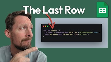 Google Sheets - How to Automatically Go to Last Row