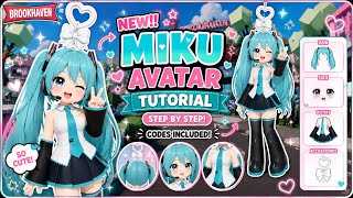 🎀FREE Hatsune Miku Avatar Tutorial in Roblox Brookhaven!✨🩵