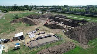 Archeologische Opgraving Houten In Vogelvlucht