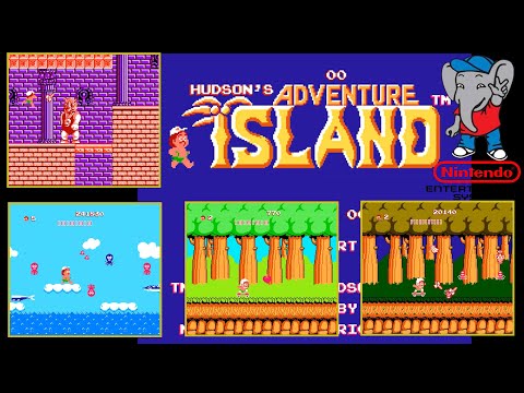 Adventure Island (NES / Денди) - Прохождение. НЕ СПЛЮЩЕННАЯ картинка, БЕЗ фильтров. [1080p HD]