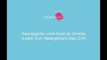 Sauvegarder une base de donnée à partir d