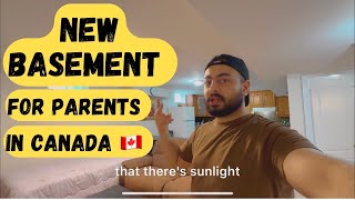 NEW BASEMENT for PARENTS in CANADA 🇨🇦