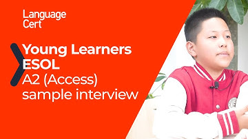 LanguageCert ESOL - A2 (Access) sample interview