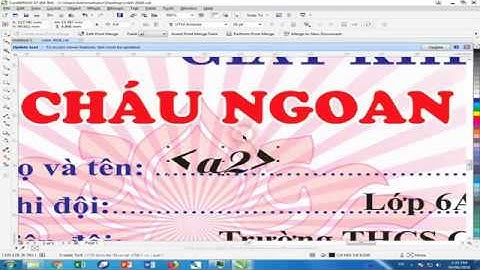 Hướng dẫn in giấy khen bằng Corel Draw X7