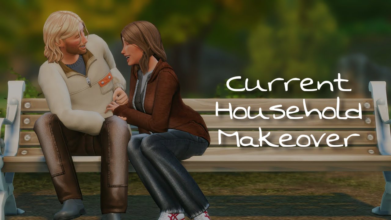 Giving My Current Household a Makeover in The Sims 4 - YouTube