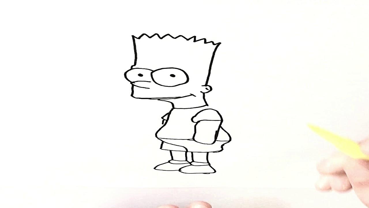 HOW TO DRAW BART SIMPSON