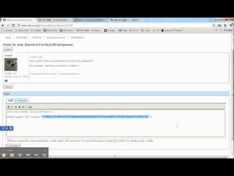 ZK Fiddle integration of forum
