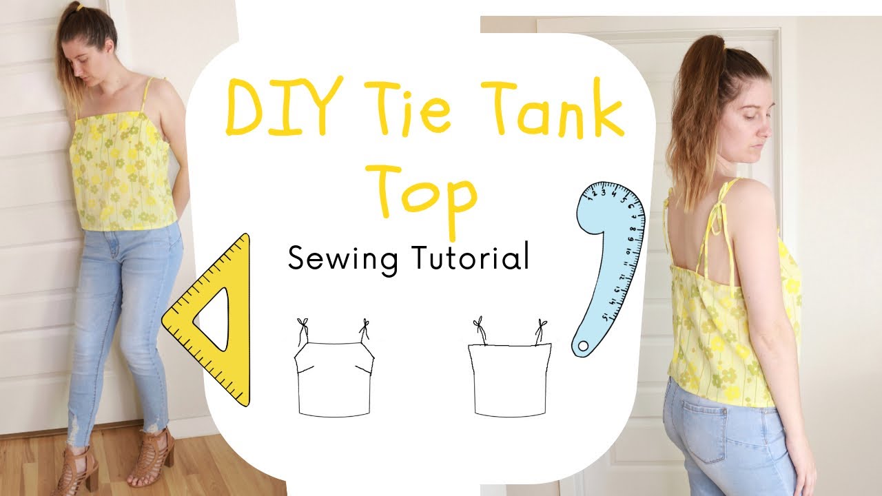 How to Sew an Easy Woven Tank Top - YouTube
