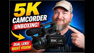 5K Camcorder Unboxing &amp; Test 🔥 Dual Lens 56MP Vlogging Camera (Is It Worth It?)