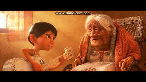 Recuérdame - Coco (HD) Miguel le canta a Coco