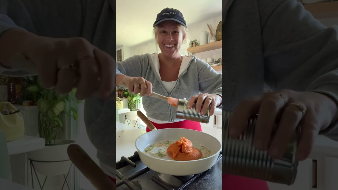 Простые тыквенные макароны с сыром