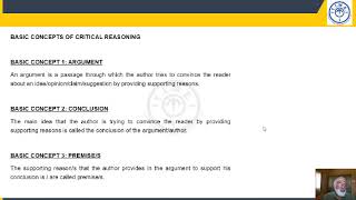 Critical Reasoning Basics CR 1