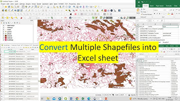 RS & GIS QA55 Converting Multiple Shapefiles to Excel Sheets in QGIS: A Quick and Easy Guide