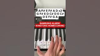 Samsung Homecoming Ringtone | EASY Piano Tutorial #samsung #ringtone #homecoming #piano