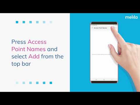 How to setup internet on your Melita mobile ANDROID devices
