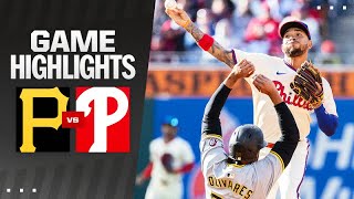 Pirates vs. Phillies Game Highlights (4\/13\/24) | MLB Highlights