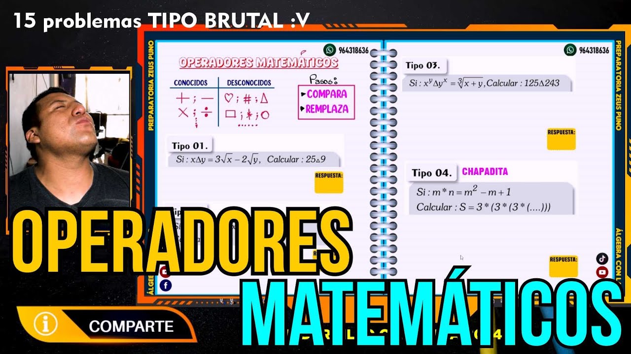 OPERADORES MATEMÁTICOS | EJERCICIOS TIPO ADMISIÓN (Métodos Brutales)