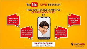CLAT 2019 | How to Analyse Offline Mock CLAT by Harsh Gagrani