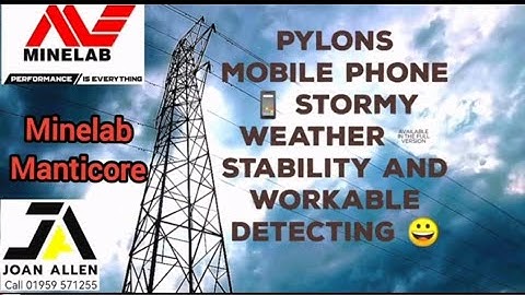 Another show of the #minelab #manticore  under the pylons