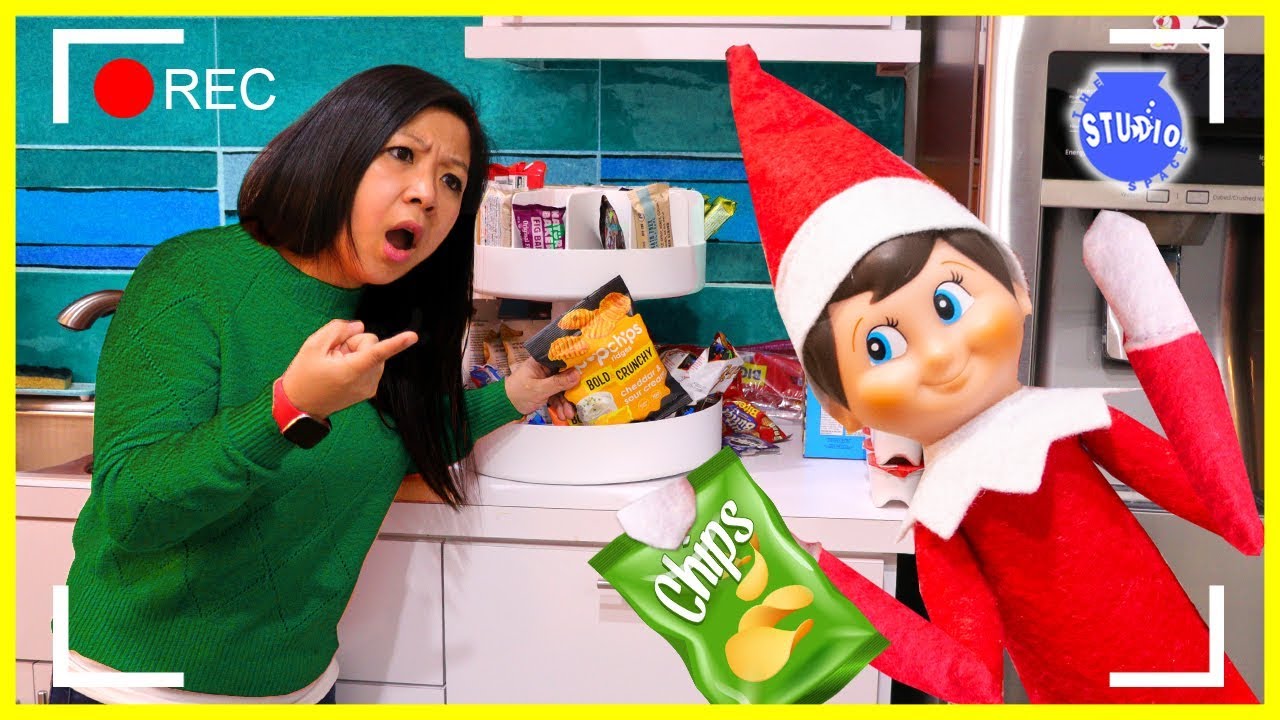 ELF ON THE SHELF CAUGHT ON CAMERA ON THE STUDIO SPACE! YouTube